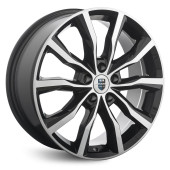 Диски КиК 7.5\R18 5*114.3 ET35 d67.1 Алмаз черный Диски КиК 7.5\R18 5*114.3 ET35 d67.1 Алмаз черный