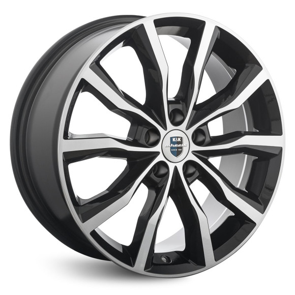 Диски КиК 7.5\R18 5*114.3 ET35 d67.1 Алмаз черный