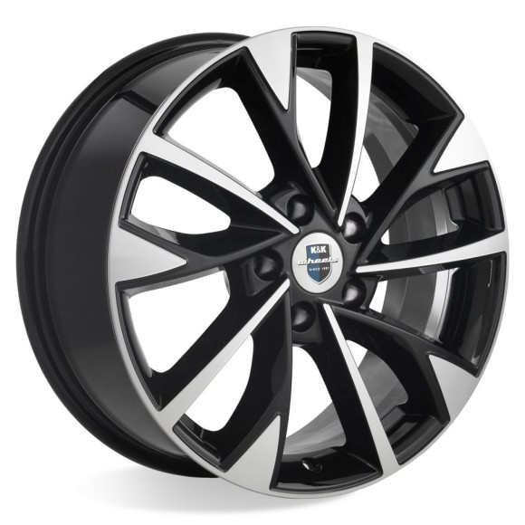 Диски КиК  Роквуд (КС900)  7,0\R17 5*114,3 ET50  d67,1  Алмаз черный  [77131]