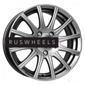 Диски КИК 5x13/4x100 ET35 D67,1 Сиеста (КС477) Дарк платинум Диски КИК 5x13/4x100 ET35 D67,1 Сиеста (КС477) Дарк платинум