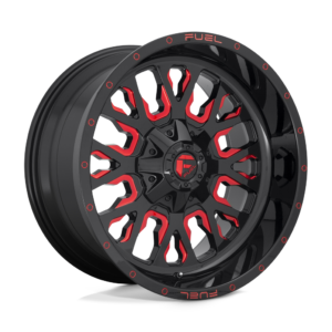 Диски Fuel D612 STROKE GLOSS BLACK RED TINTED CLEAR