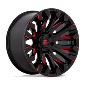 Диски Fuel D829 QUAKE GLOSS BLACK MILLED RED TINT