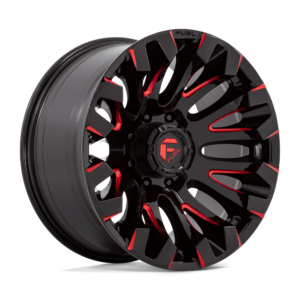 Диски Fuel D829 QUAKE GLOSS BLACK MILLED RED TINT
